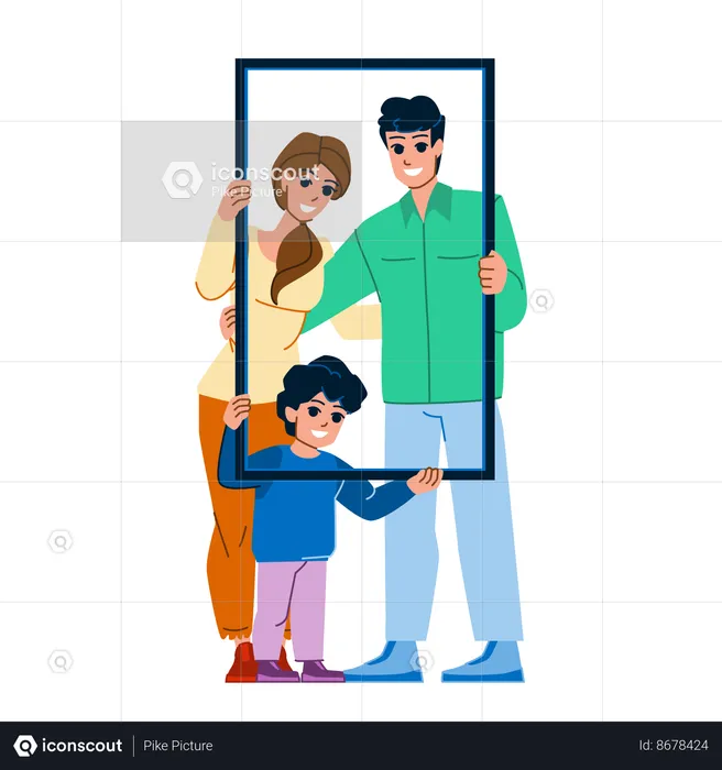 Family portrait  Illustration