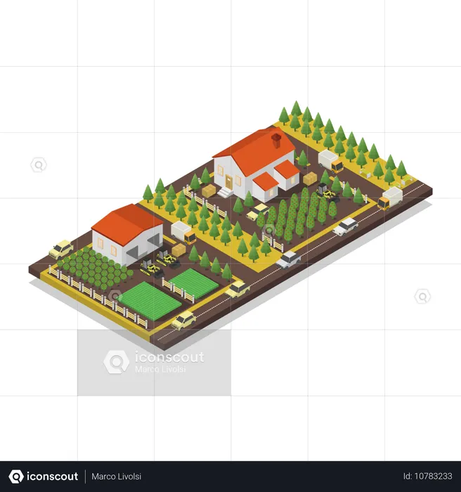 Farm house  Illustration