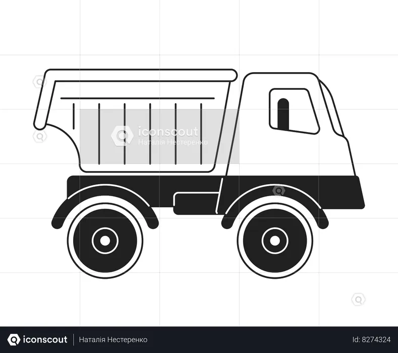 Farm truck countryside  Illustration