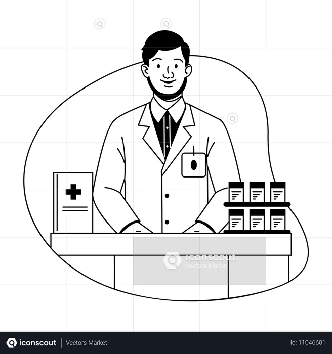 Farmacéutico  Ilustración