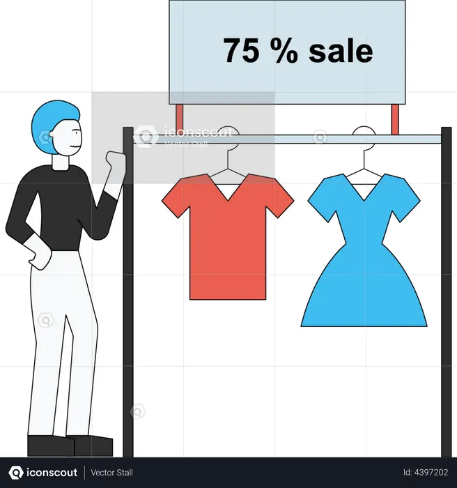 Fashion Discount  Illustration