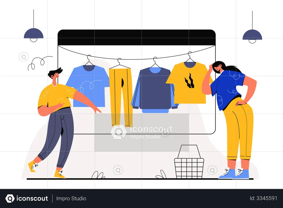 Fashion Shopping  Illustration