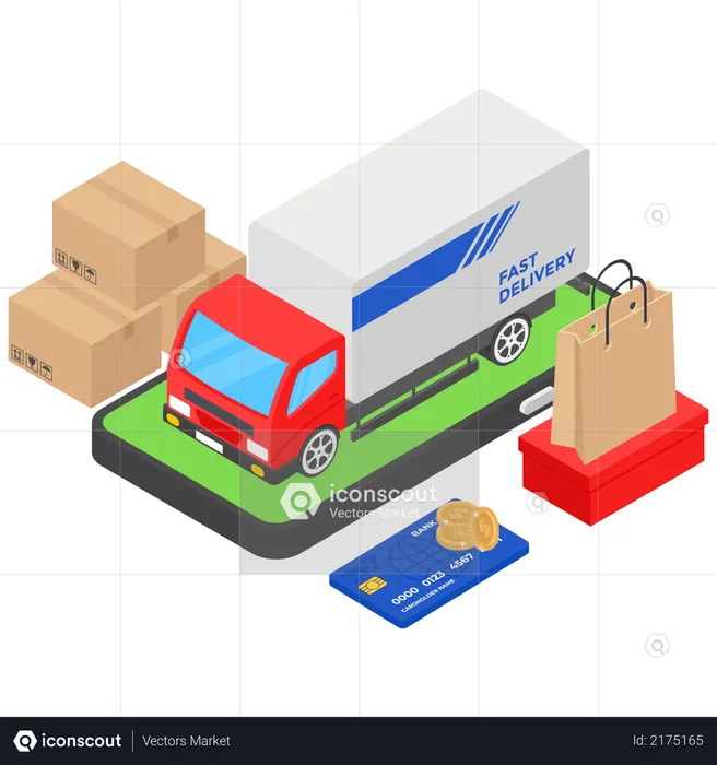Fast delivery Booking  Illustration