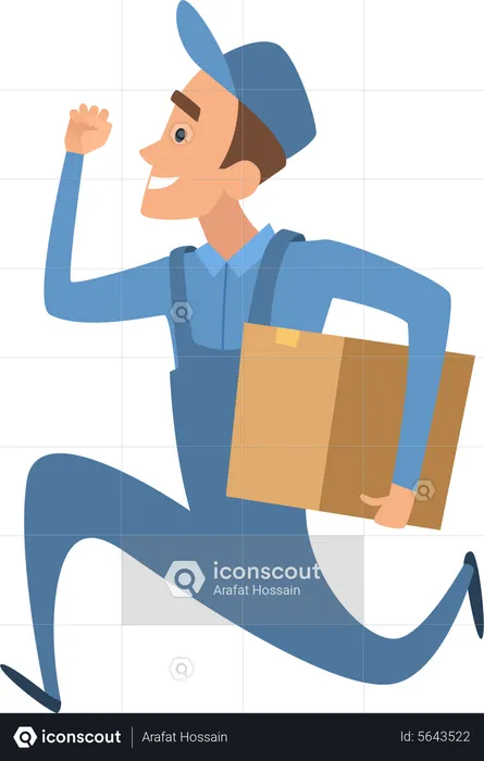 Fast delivery service  Illustration
