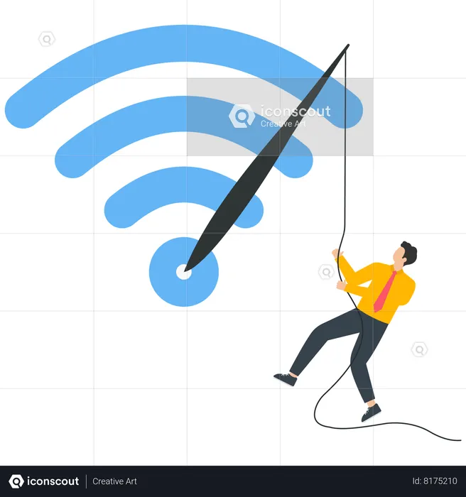 Fast Wireless Connection  Illustration
