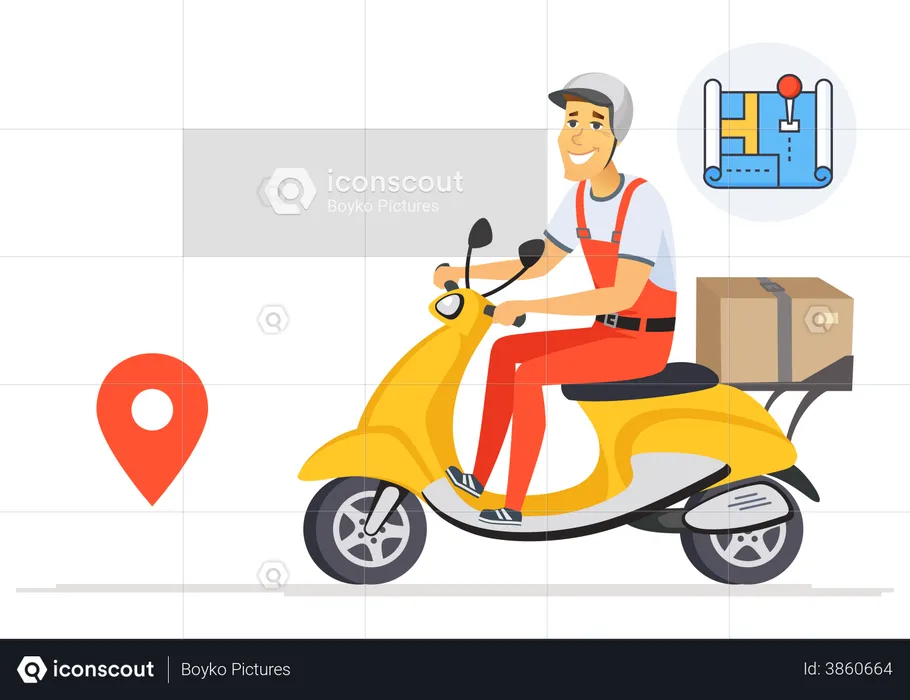 Fastest delivery time  Illustration