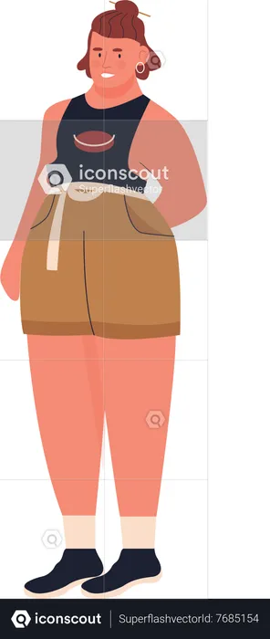 Fat Woman  Illustration