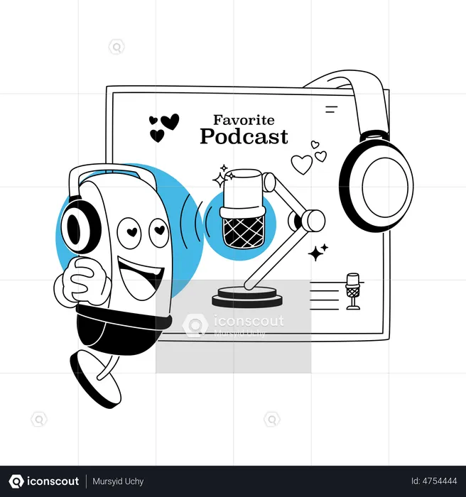 Favorite Podcast  Illustration