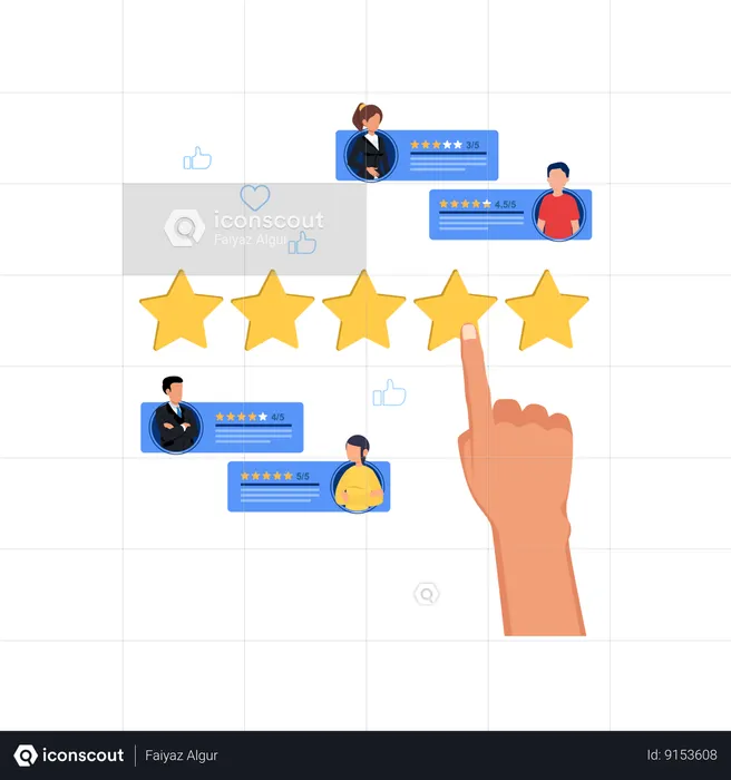 Feedback do cliente  Ilustração