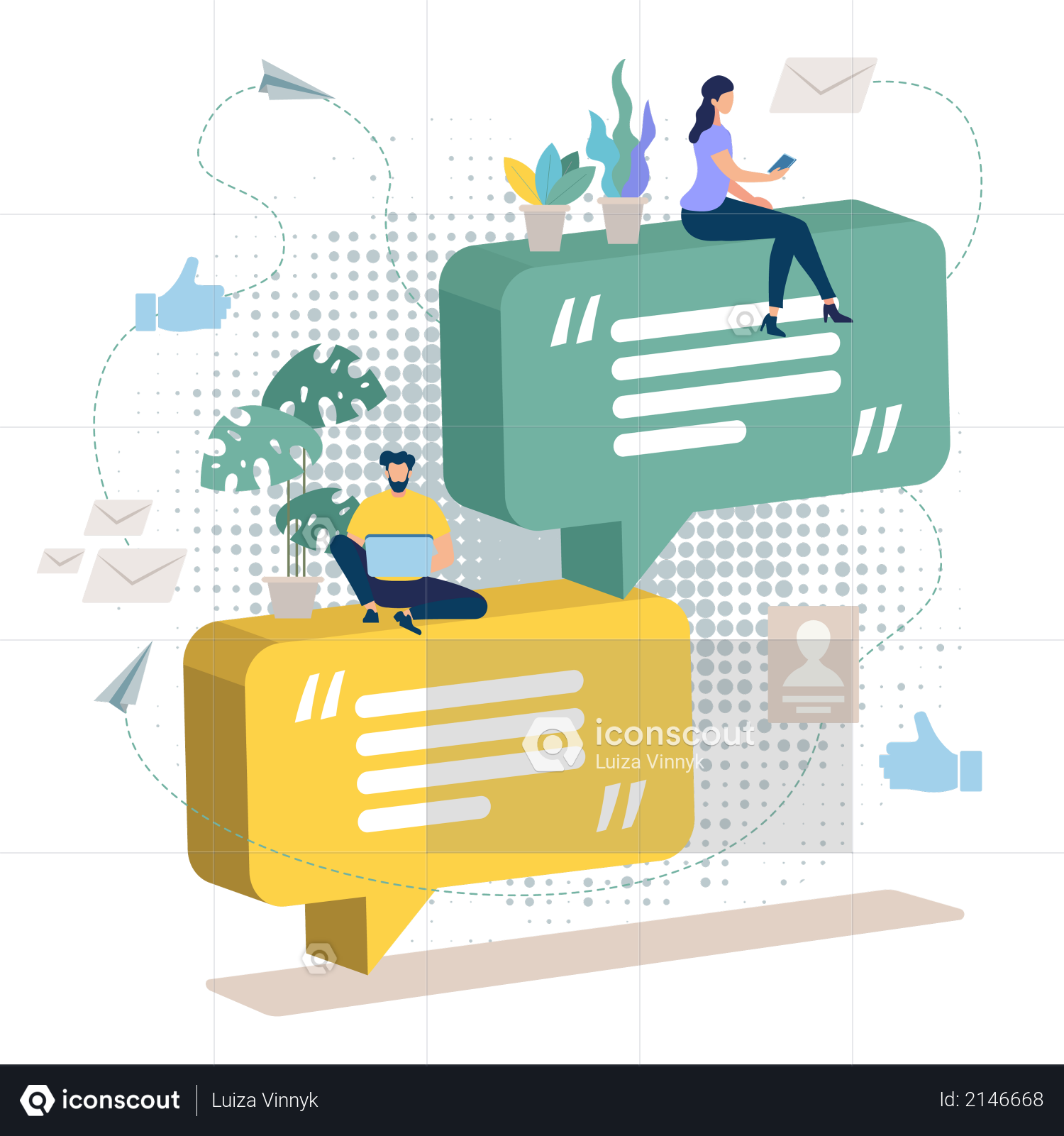 Feedback on Products and Services Illustration