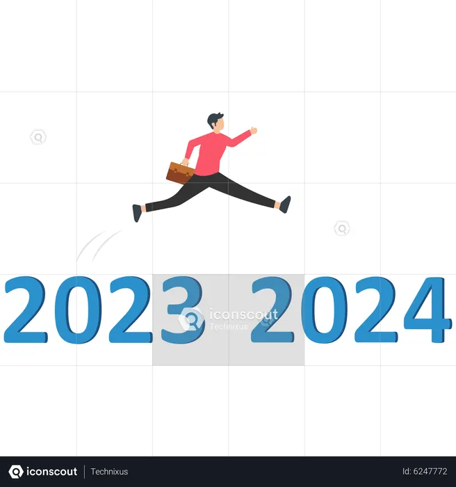 Feliz Ano Novo 2024  Ilustração