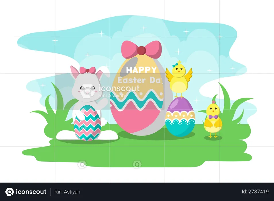 Feliz Pascua  Ilustración