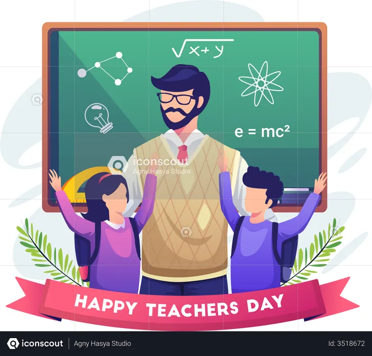 Feliz Día del Profesor  Ilustración