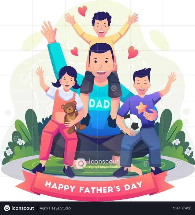 Feliz Día del Padre  Ilustración