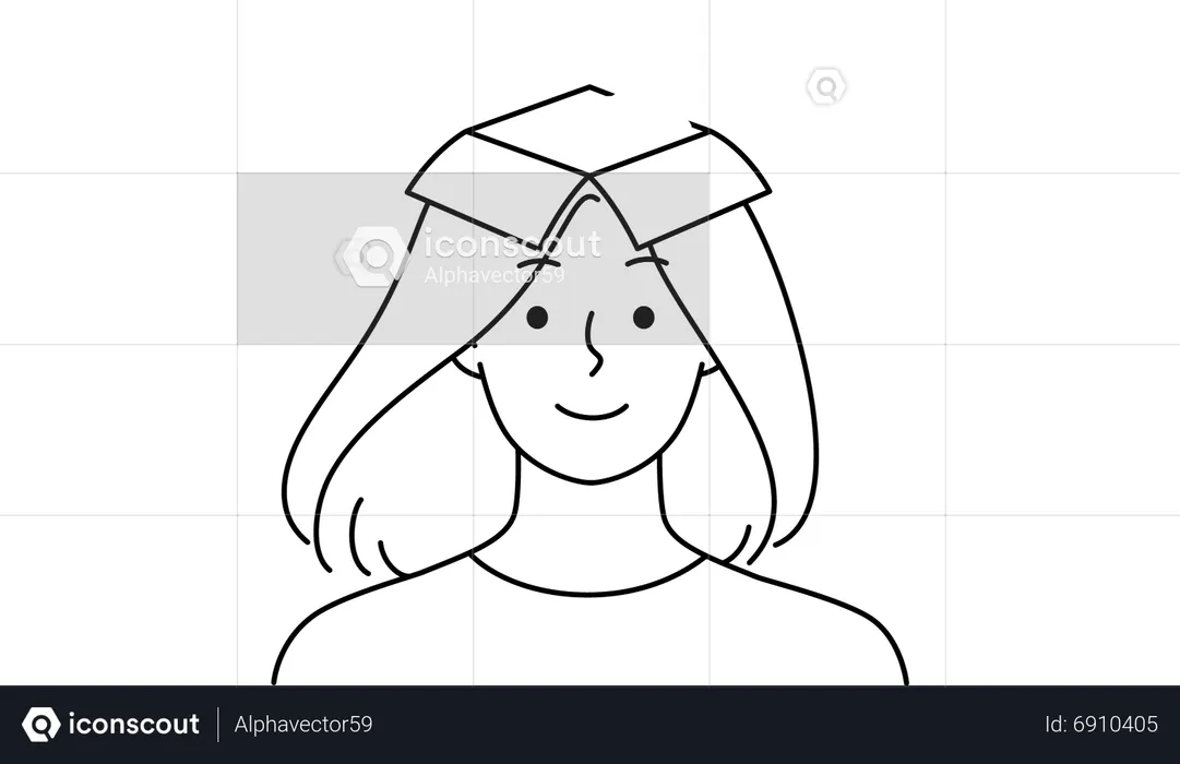 Best Female air hostess Illustration download in PNG & Vector format