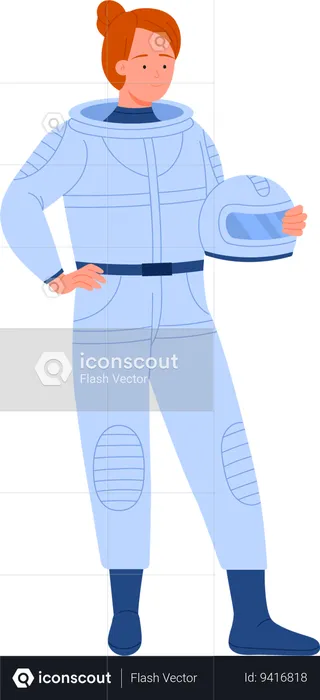 Female astronaut  Illustration