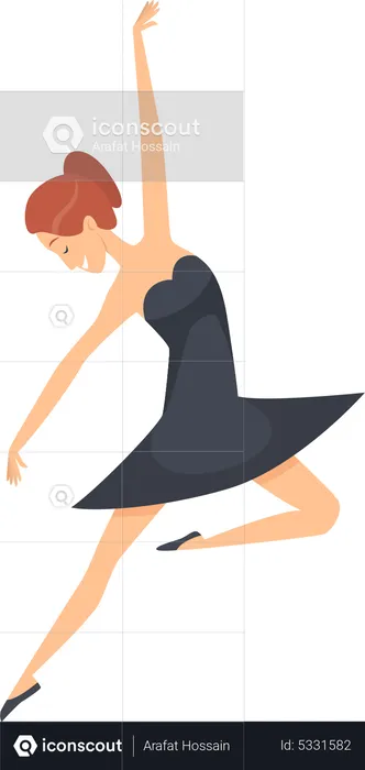 Female ballet dancer  Illustration