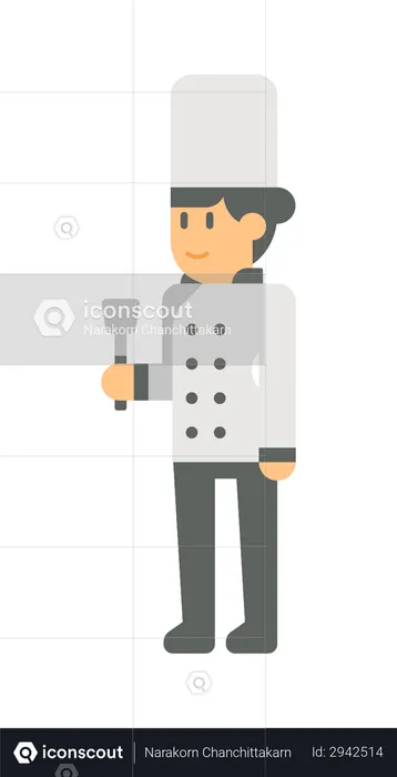 Female chef  Illustration