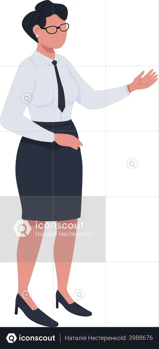 Female civil servant  Illustration