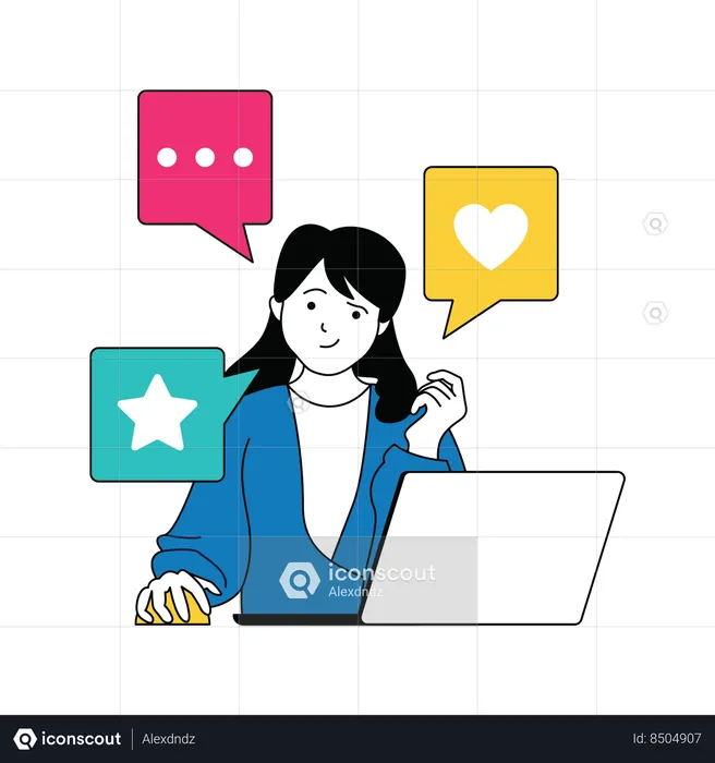 Female customer care executive  Illustration