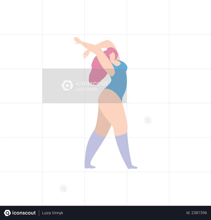 Female dancer  Illustration