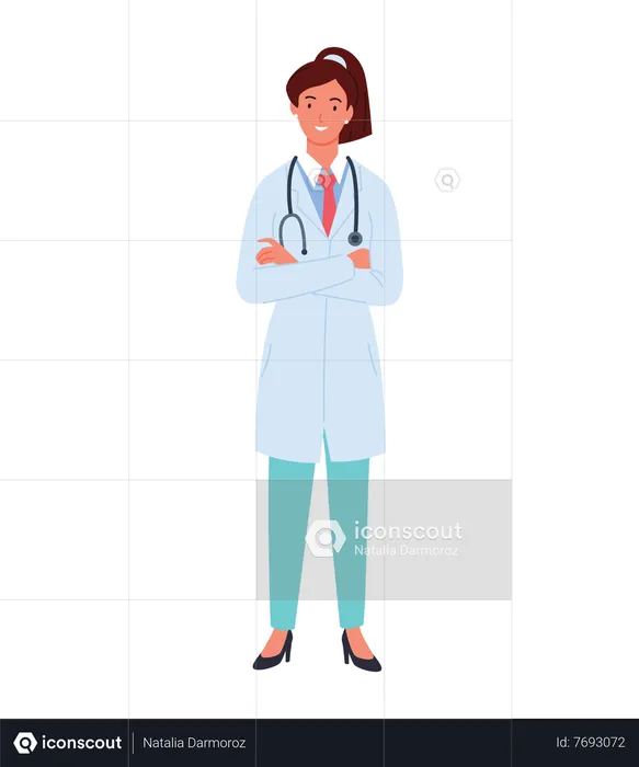 Female Doctor  Illustration