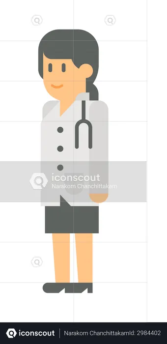 Female doctor  Illustration