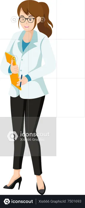 Female Doctor  Illustration