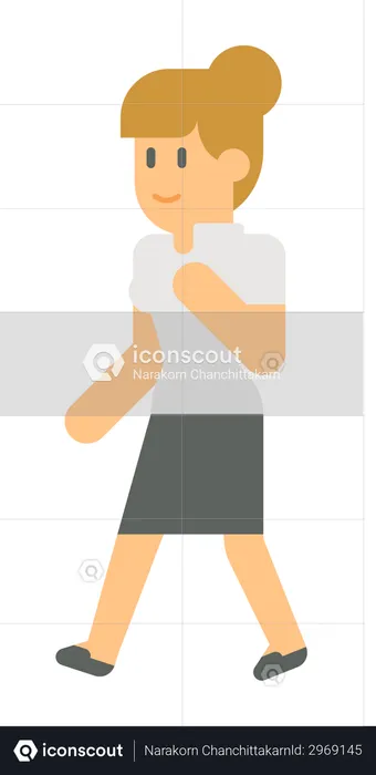 Female employee  Illustration