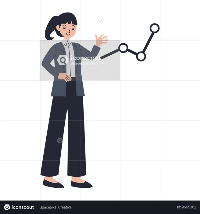 Female financial consultant  Illustration