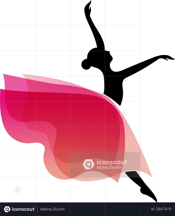 Female gymnast  Illustration