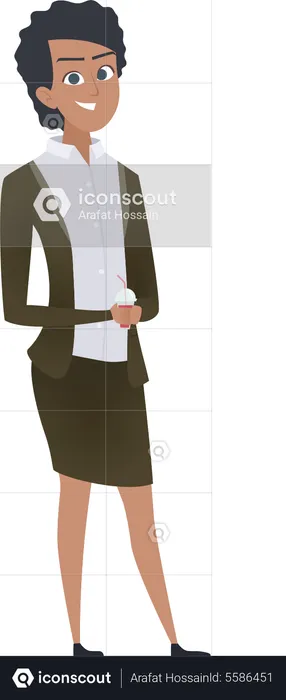 Female HR manager  Illustration