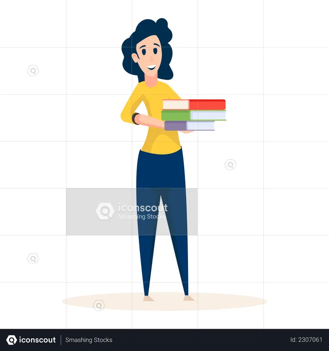 Female professor  Illustration