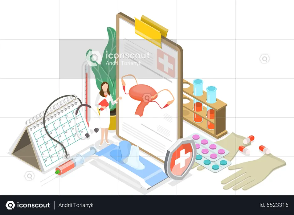 Female Reproductive Health  Illustration