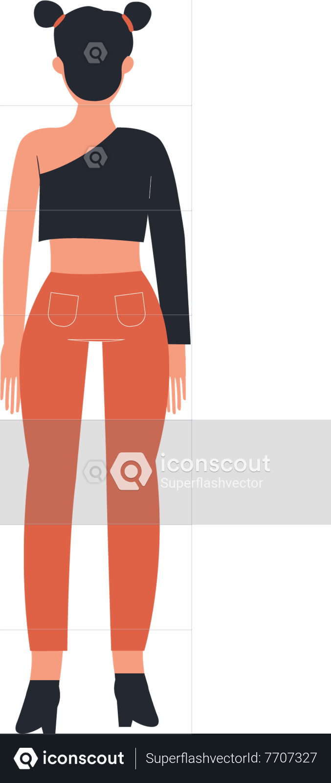 Download Young Woman, Back, Pose. Royalty-Free Stock Illustration Image -  Pixabay