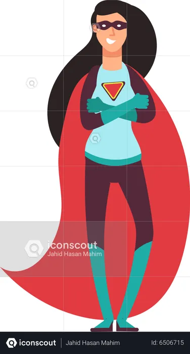 Female superhero  Illustration