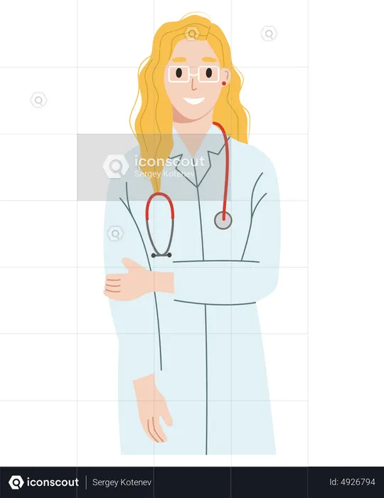 Female Surgeon  Illustration