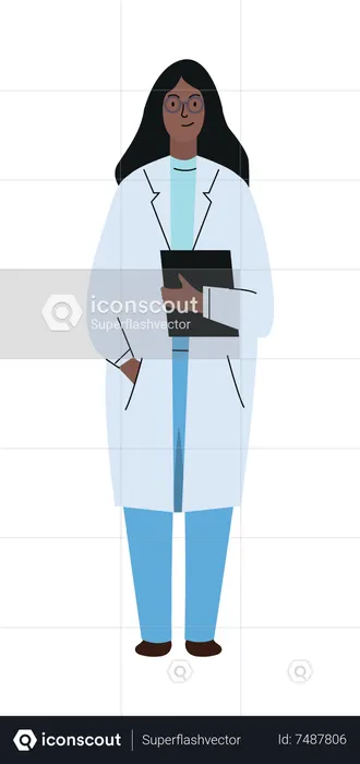 Female Surgeon  Illustration
