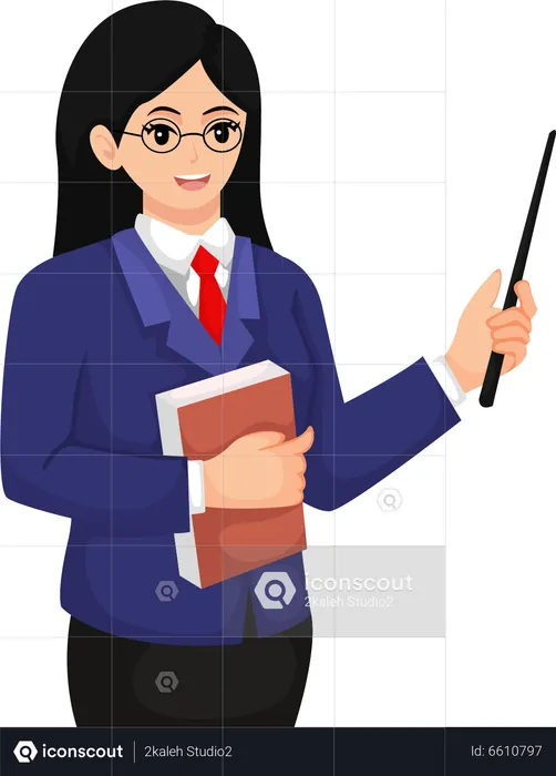 Female Teacher  Illustration