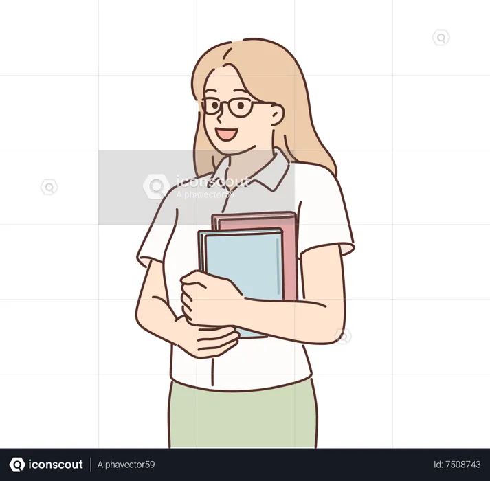 Female teacher  Illustration