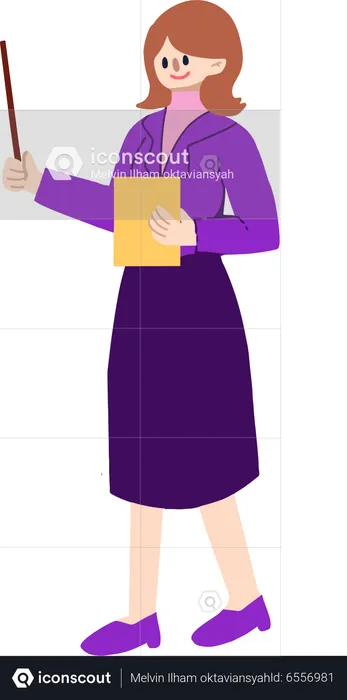 Female Teacher  Illustration