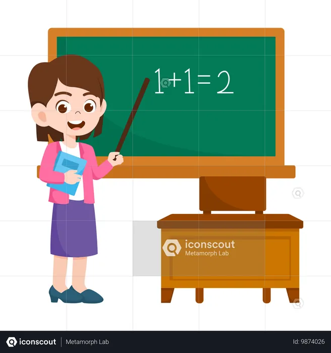 Female Teacher  Illustration