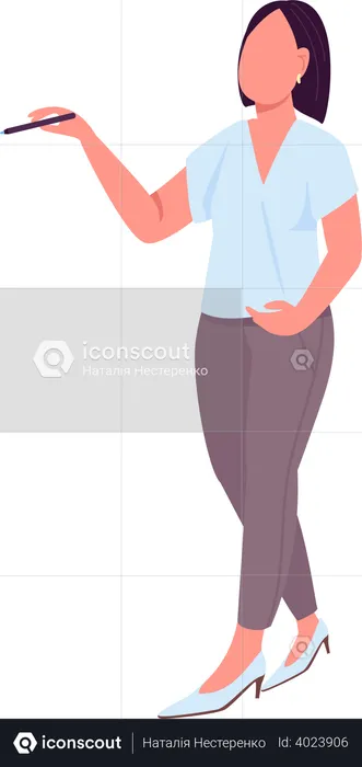 Female teacher  Illustration