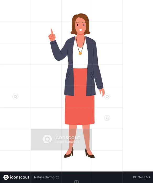 Female Teacher  Illustration