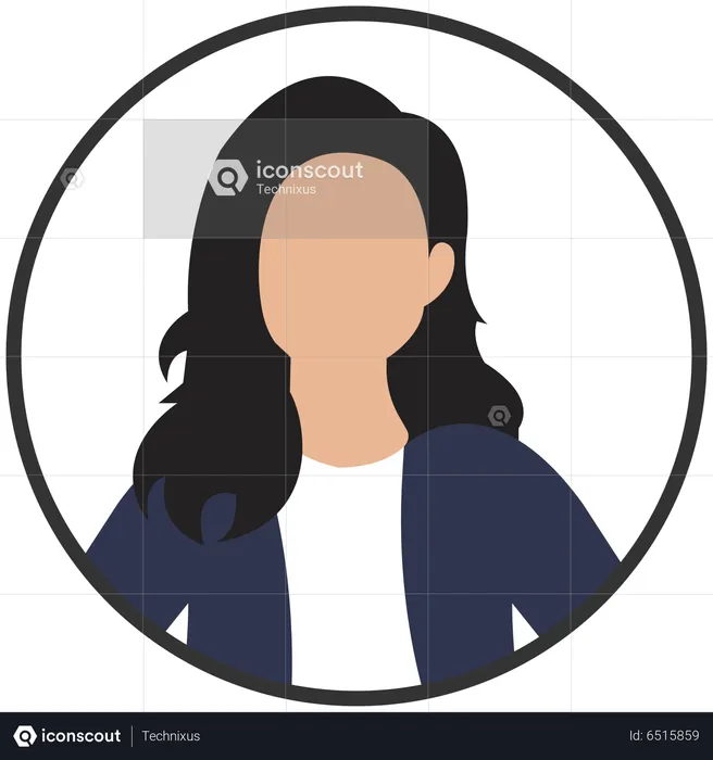 Female User image  Illustration