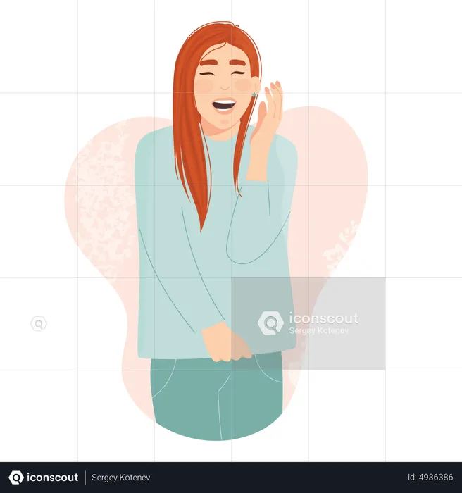 Female Wake Up In Morning  Illustration