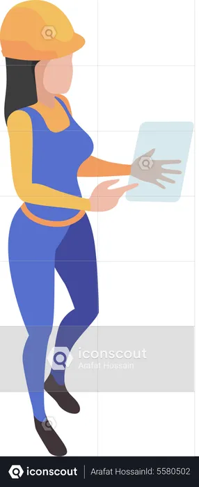 Female worker  Illustration