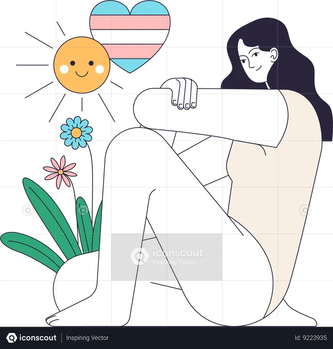 Feminism mental health  Illustration