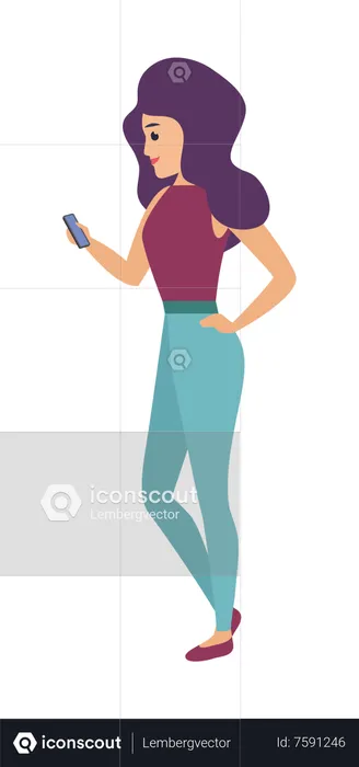 Femme qui marche  Illustration