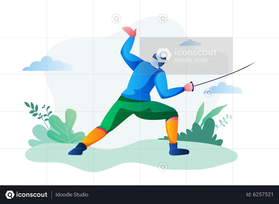 Fencing  Illustration